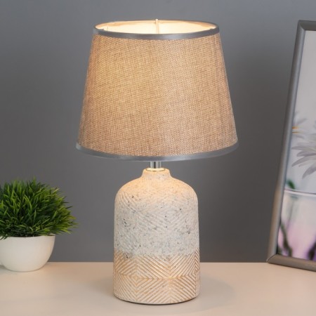 Gino table lamp E14 40W beige-gray 20x20x33 cm Risalux-1
