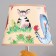 Board lamp "Leo" E14 40W white 20x20x35cm