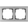 Frame for 2 posts WL02-FRAME-02, Nickel color