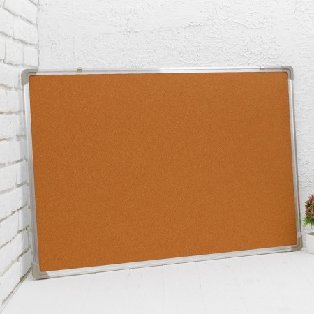 The board is bilateral, cork and magnetic marker, 90 × 60 cm