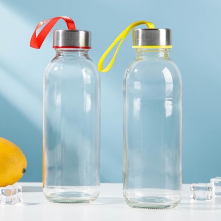 Water bottle "Lido", 500 ml, h = 22.5 cm, color strap mix-5