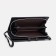 Men's purse on the button, a department for bills, for maps, for coins, black color