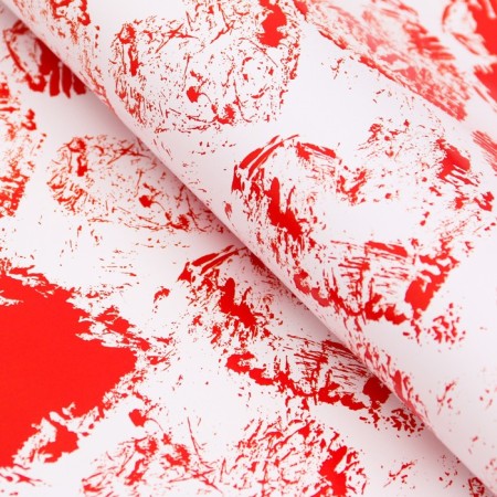 Glossy packaging paper "hearts", 100 x 70 cm, 1 pc.-5