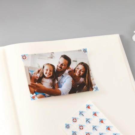 A set of corners with a pocket for photos 24 corners "sea" 12.5x9 cm-6
