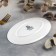 Oval porcelain oval porcelain olivia, 13.5 × 20 cm, white color