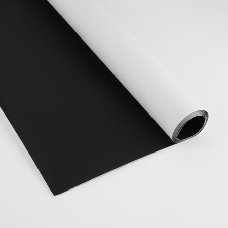 Artificial leather, with an adhesive base, 137 × 50 cm, 0.5 mm, black color-2
