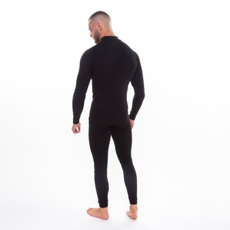 Male thermal underwear (fufaika, pants) print wolf, black color, size 54-8