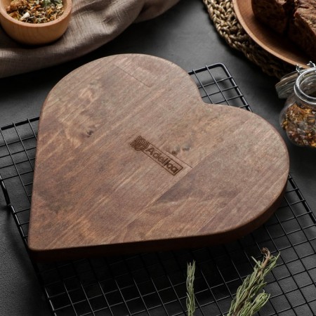 Menzhitsa Wooden ADELICA "Gift from the Heart", 4 sections, 25 × 1.8 cm, array of birch-3