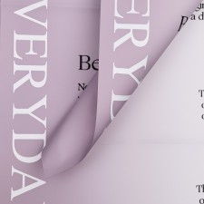 Film for flowers is matte, 