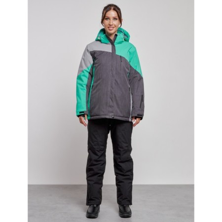 Ski costume female winter, size 60, green color