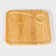 Bamboo shade for serving a bamboo, 16 × 16 cm, square, bamboo