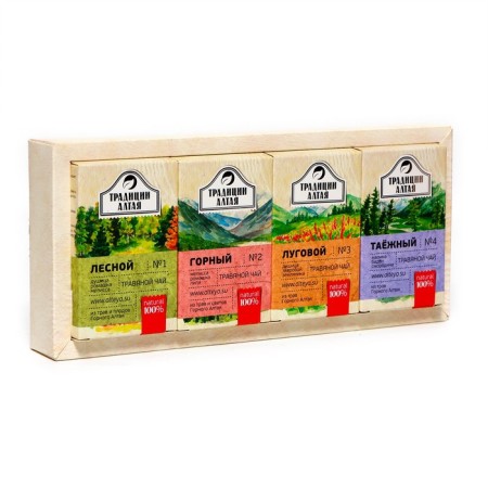 Gift set of herbal teas Tea collection, 4*50 g-3