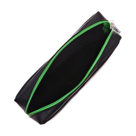 Penal soft, 1 department, 90 x 200 x 50 cm, voluminous, artificial leather, calligrata "black and green style"-4
