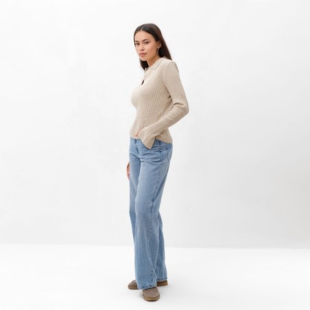 Jumper with V Gorlovina Mist, p. 40-42, beige-3