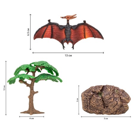 Set of figures "World of dinosaurs", 7 figures-10
