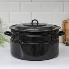Бак эмалированный, 20 л, индукция, цвет графитовый