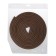 Rubber tundra seal, profile d, size 9x8 mm, brown, in packaging 10 m