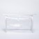 Cosmetic bag with lightning, white/transparent color