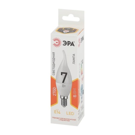 LED LED era Standard "Candle in the Wind", 7 W, E14, 560 lm, 2700k, glow warm white-2