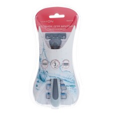 Luazon razor machine, 3 blades moisturizing strip + 3 interchangeable cassettes