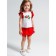 Set for the girl PlayTode: T-shirt and skirt-short, height 80 cm