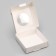 Self -charged box, white, 10 x 10 x 3 cm