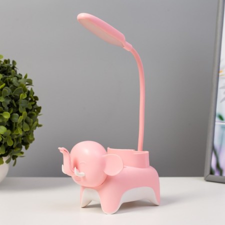 Table lamp "Elephant" LED 3W USB pink 9x15x31 cm Risalux