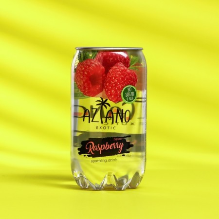 Gas -water water Aziano, raspberries, 350 ml
