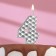 Candle in the cake on the skewer "Sot", the number 4, 7 cm, silver