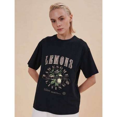 Female T -shirt, size l, black color