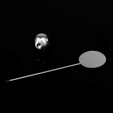 The basis for a pin with a ball d = 1 cm (set 5 pcs.), L = 5 cm, site 1.5 cm, silver color-1