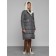 Coat insulated winter female, size 42, dark gray color