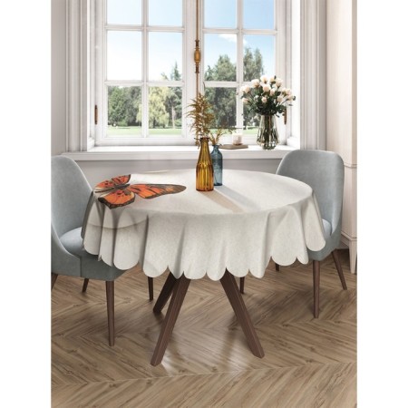 The tablecloth “Jumping butterfly”, round, Saten, D = 150 cm-2