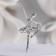 Brooch "Ballerina" on stage, the color of blue-blue in silver