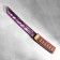 Wooden souvenir "Tanto knife", in a scabbard, purple