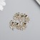Decor for creativity metal, rhinestones "Little Princess" gold 1.5x2.4 cm
