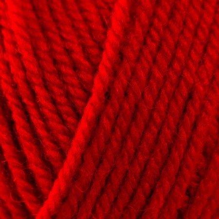 Yarn "Narodnaya" 30% wool, 70% acrylic volume 220m/100g (88 red poppy)-1