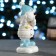 New Year's figure "Snowman with a snowball" 7x5x11cm