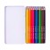Pencils 12 colors, in metal pencil case, triangular, wooden, landscape, mix