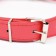 Collar "Sirius", leatherette with rivets, 56 x 3 cm, Osh 42-52, red