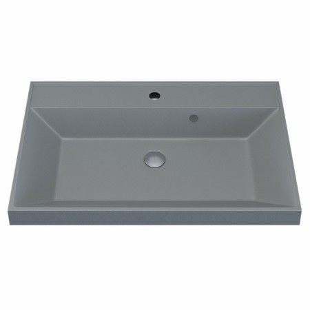 Sink uperwood Classic quartz 70 cm, quartz, gray matte, platinum-4