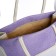 Bag beach without fasteners, milk/lilac color