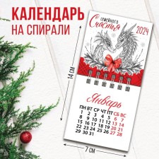 Calendar on spirals 