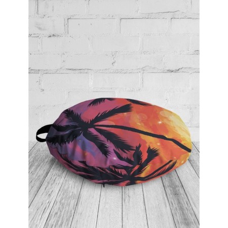 Pillow Sidushka "Love on the shore of the ocean", decorative, D = 52 cm-1