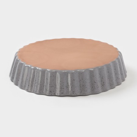 Baking form Borisov ceramics "Fog", 2.5 ml, 28 × 6 cm, ceramics, gray-2