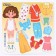 A training board with clothing on Velcro "Dressing. Nina"