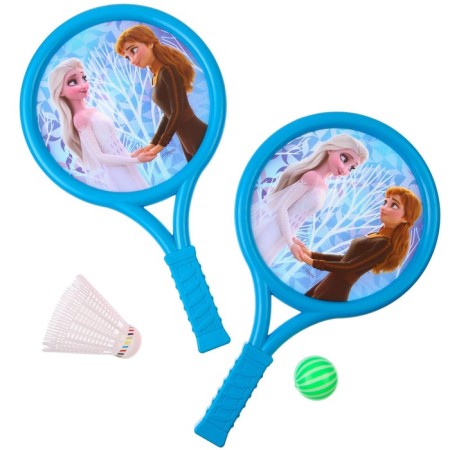 Gaming set, rackets, a waxy and a ball, a cold heart