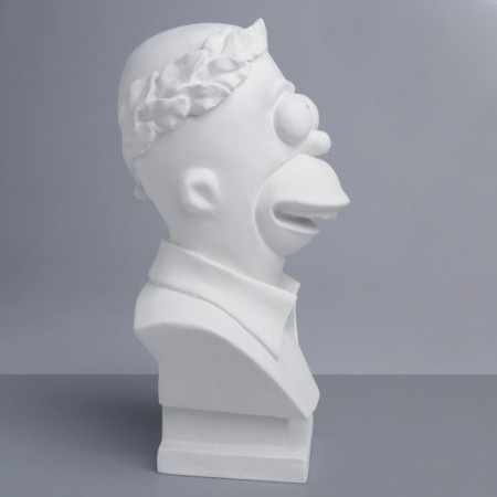 Gypsum figure famous people: Simpson's bust, 41.5 x 21.5 x 22 cm-2