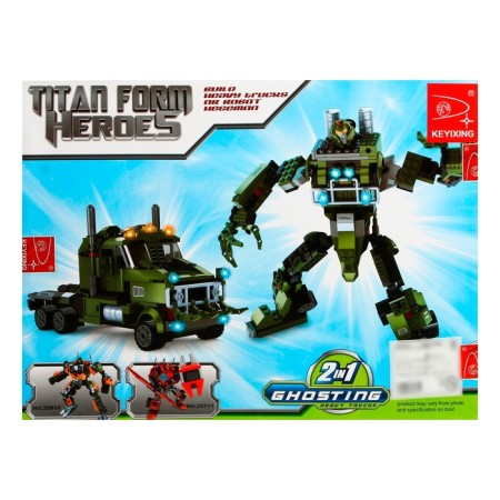 Designer captain "Transformer", 2 assembly options, 325 parts-6