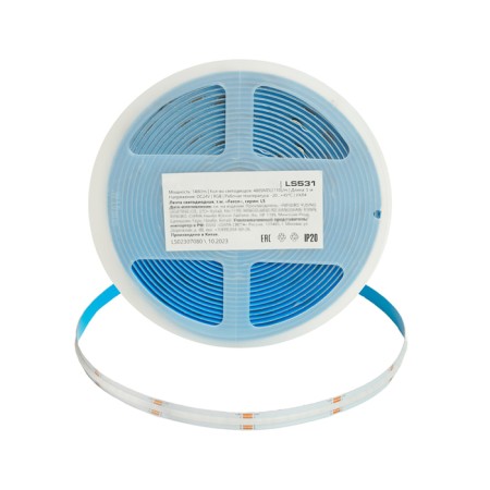 Feron 5 m, IP20, COB LED strip, 480 LED/m, 14 W/m, 24 V, glow of RGB-1